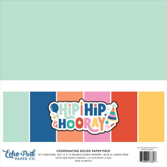 Hip Hip Hooray - Echo Park - Collection Kit 12"X12" - Solids