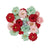 25 & Peppermint - Prima Marketing - Paper Flowers 24/Pkg - Sparkling (3628)