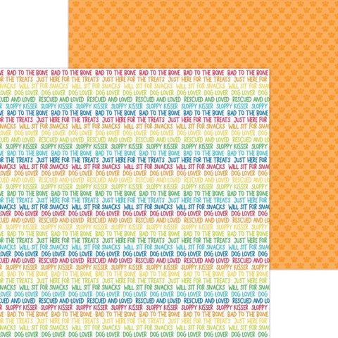 Doggone Cute - Doodlebug - Double-Sided Cardstock 12"X12" -  Speak!