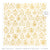 Deck The Halls - Cocoa Vanilla - 12"x12" Specialty Paper with Gold Foil (0926)