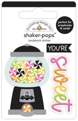 Hey Pumpkin - Doodlebug - Shaker-pops Cardstock Sticker - Spooky Sweet (5640)