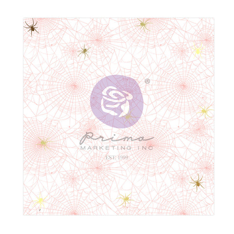 Magic Spell - Prima Marketing - 12"X12" Specialty Sheet - Acetate  - Spooky Webs (1662)