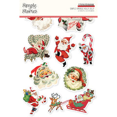 Simple Vintage Holly Jolly - Simple Stories - Sticker Book