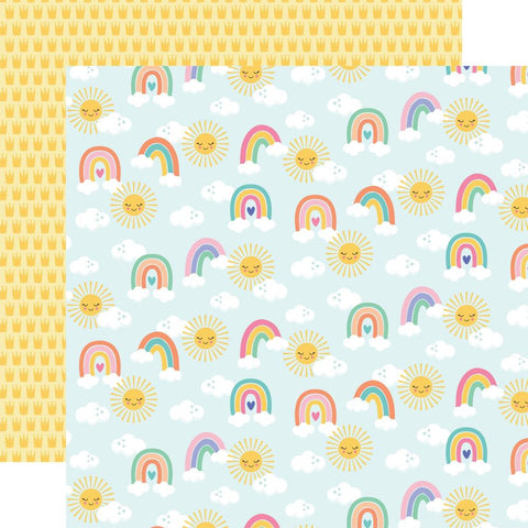 My Little Girl - Echo Park - Double-Sided Cardstock 12"X12" - Sunshine And Rainbows