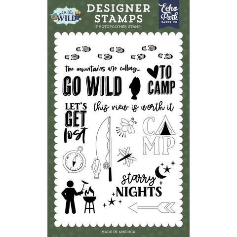 Into The Wild - Echo Park - Clear Stamps - The Mountains Are Calling