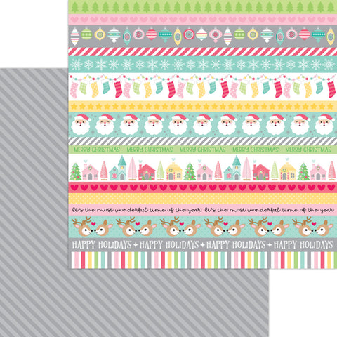 Tinsel Time - Doodlebug - Double-Sided Cardstock 12"X12" - Tinsel Garland