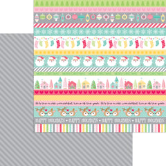 Tinsel Time - Doodlebug - Double-Sided Cardstock 12"X12" - Tinsel Garland