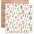 Deck The Halls - Cocoa Vanilla - 12"x12" Double-sided Patterned Paper - Tinsel Town