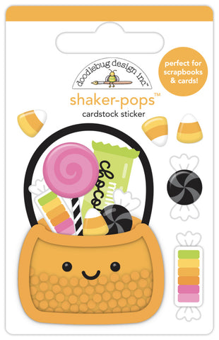 Hey Pumpkin - Doodlebug - Shaker-pops Cardstock Sticker - Trick Or Treats (5633)