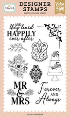 Marry Me - Echo Park - Clear Stamps - Wedding Damasks