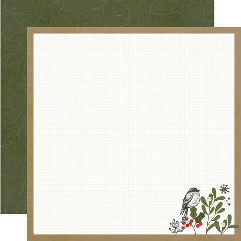 The Holiday Life - Simple Stories - Double-Sided Cardstock 12"X12" - Welcome Christmas