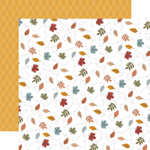 Sweater Weather - Echo Park - Double-Sided Cardstock 12"X12" - Welcome Fall Leaves