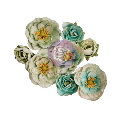 The Home Baker - Prima Marketing - Paper Flowers 8/Pkg - Whisked Garden (2713)