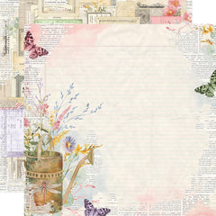 Simple Vintage Meadow Flowers - Simple Stories - Double-Sided Cardstock 12"X12" - Wild & Beautiful