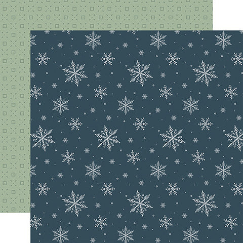 Winter Wonderland - Carta Bella - Double-Sided Cardstock 12"X12" - Winter Day Flakes