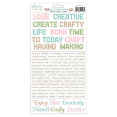 In My Craftroom - Mintay Papers - 6"x12" Paper Stickers - Words