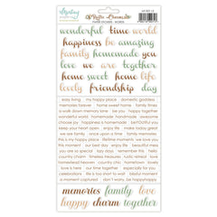 Rustic Charms - Mintay Papers - 6X12 Paper Stickers - Words (0713)