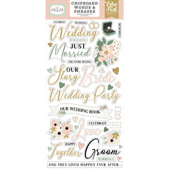 Marry Me - Echo Park - Chipboard 6"X13" - Words & Phrases