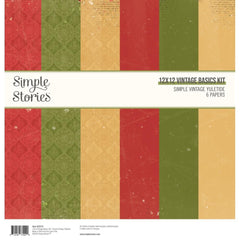 Simple Vintage Yuletide -Simple Stories - Collection Kit 12"X12" - Basics