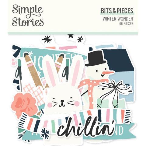 Winter Wonder - Simple Stories - Bits & Pieces Die-Cuts 66/Pkg