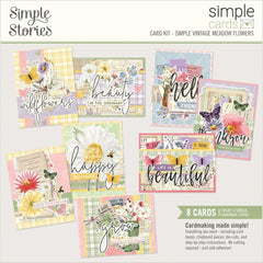 Simple Vintage Meadow Flowers - Simple Stories - Simple Cards - Card Kit