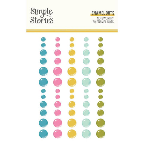 Noteworthy - Simple Stories - Enamel Dots Embellishments