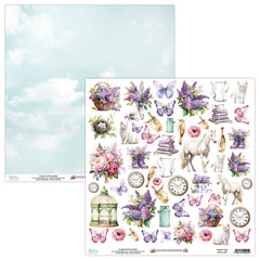 Lilac Garden - Mintay Papers - 12"x12" Patterned Paper - Elements Paper 09