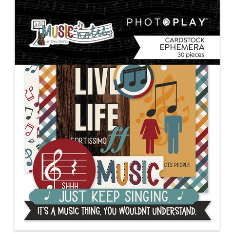 Music Notes - PhotoPlay - Ephemera Cardstock Die-Cuts