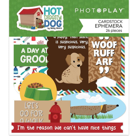 Hot Diggity Dog - PhotoPlay - Ephemera Cardstock Die-Cuts