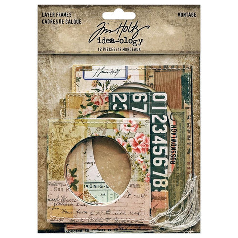 Tim Holtz  - Idea-ology - Layer Frames Montage (12/pkg) (3726)