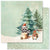 Woodland Christmas - Paper Rose - 12"x12" Double-sided Patterned Paper - Paper F