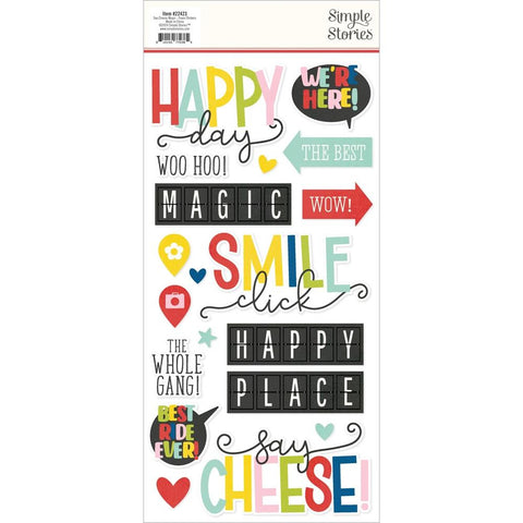 Say Cheese Magic - Simple Stories - Foam Stickers 37/pkg