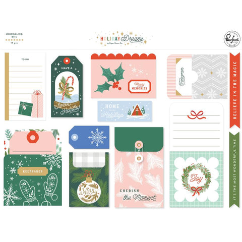 Holiday Dreams - PinkFresh Studios - Journaling Bits 14/Pkg (2196)