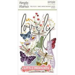 Simple Vintage Meadow Flowers - Simple Stories - Simple Pages Page Pieces