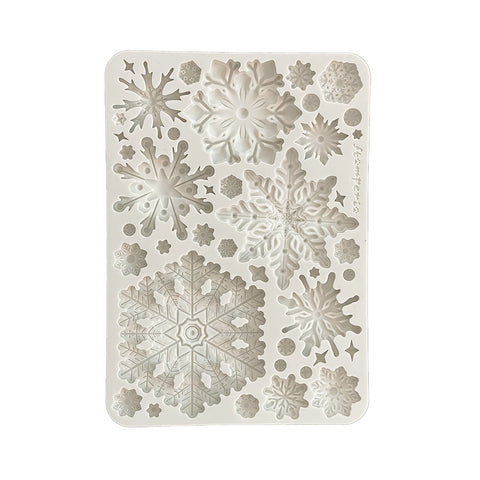 Create Happiness - Dewdrops - Stamperia - A5 Silicone Mould - Snowflakes (8894)