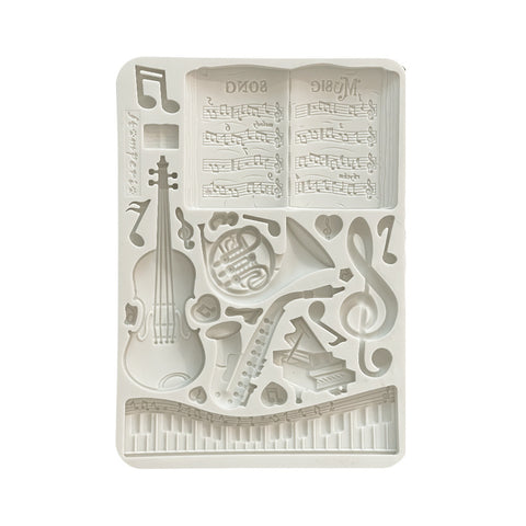 Music - Stamperia - A5 Silicone Mould (8917)