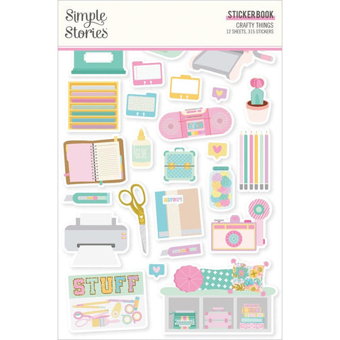 Crafty Things -Simple Stories - Sticker Book 12/Sheets