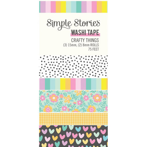 Crafty Things -Simple Stories - Washi Tape 5/pkg