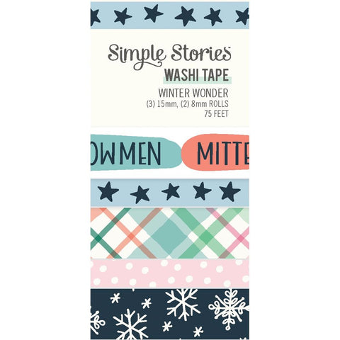 Winter Wonder - Simple Stories - Washi Tape 5/Pkg