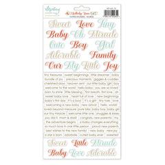 Lullaby Lane - Mintay Papers - 6"x12" Paper Stickers - Words