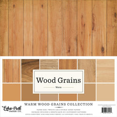 Wood Grains - Echo Park - Essentials 12X12 Collection Kit - Warm (4425)