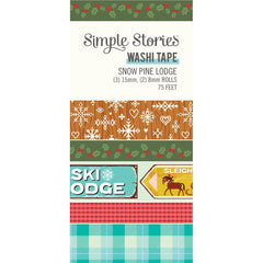 Snow Pine Lodge - Simple Stories - Washi Tape 5/Pkg