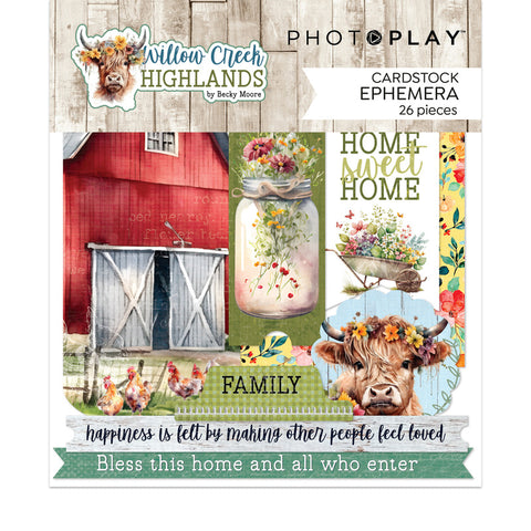 Willow Creek Highlands - PhotoPlay - Ephemera Cardstock Die-Cuts