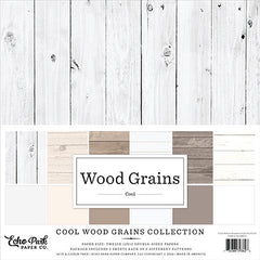 Wood Grains - Echo Park - Essentials 12X12 Collection Kit - Cool (3626)