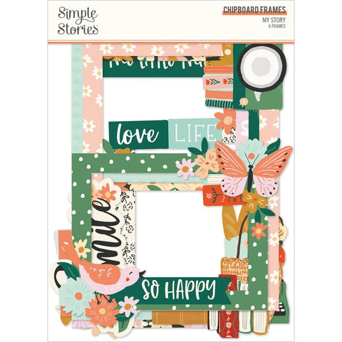 My Story - Simple Stories - Chipboard Frames