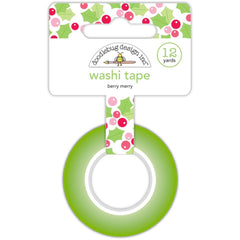 Candy Cane Lane - Doodlebug - Washi Tape 15mmX12yd -  Berry Merry