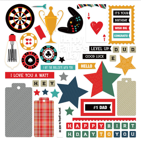 You're the Man - PhotoPlay - 12"x12" Sticker Sheet - Card Kit Sticker