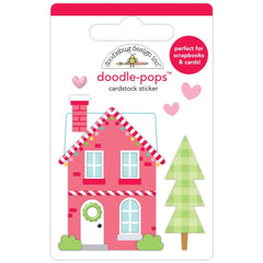 Candy Cane Lane - Doodlebug - Doodle-Pops 3D Stickers -  Peppermint Place